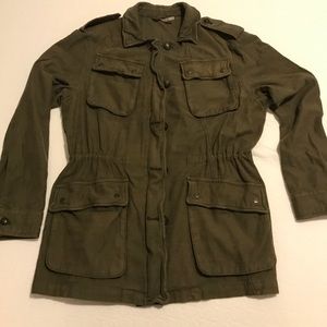 Free people army green field jacket - Worn Twice